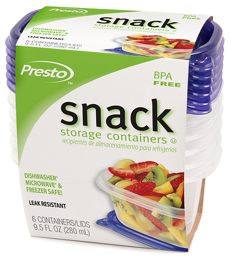 9.5 oz. Snack Food Storage Containers