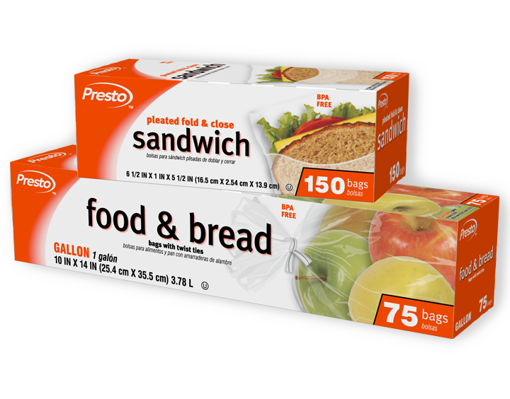 Sandwich and Food and Bread Bags