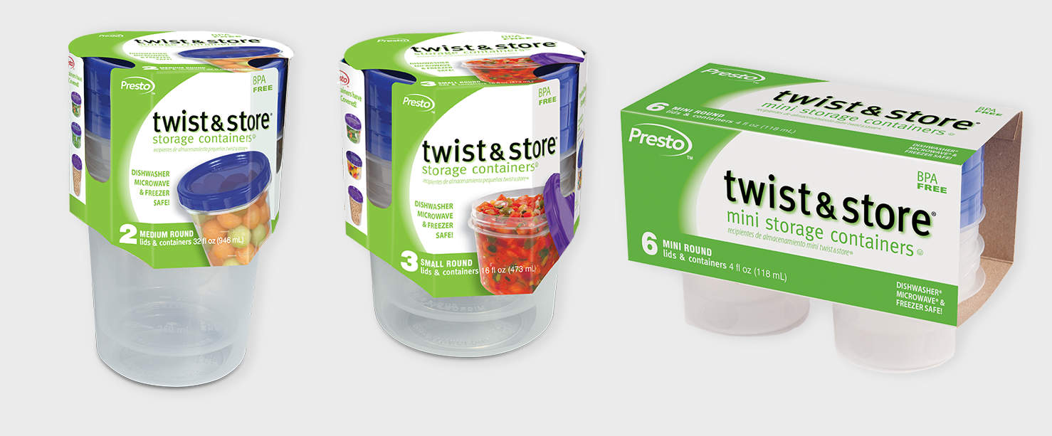 Food Storage Twist & Store Containers