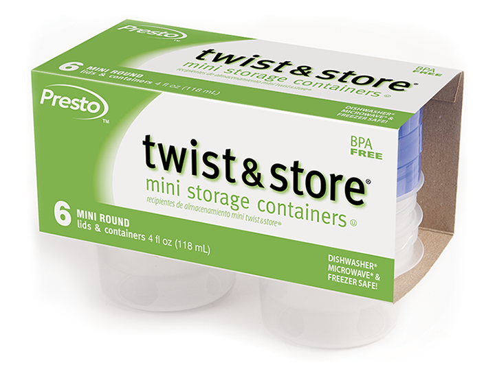 Food Storage Twist and Store 4 ounce container