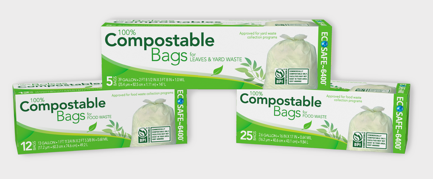 Compostable waste bags