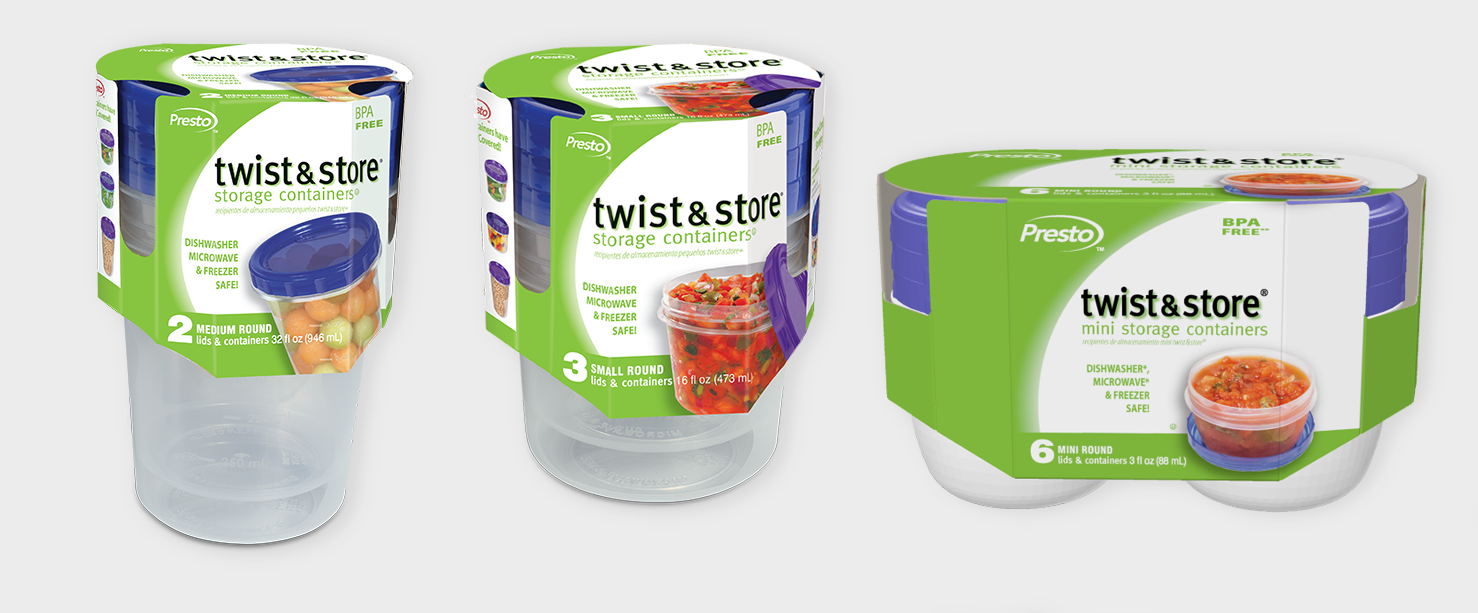 Twist&Store containers